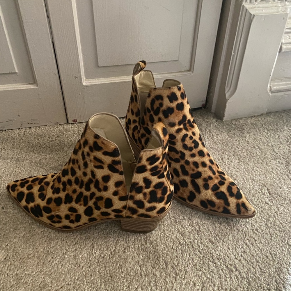 Leopard booties